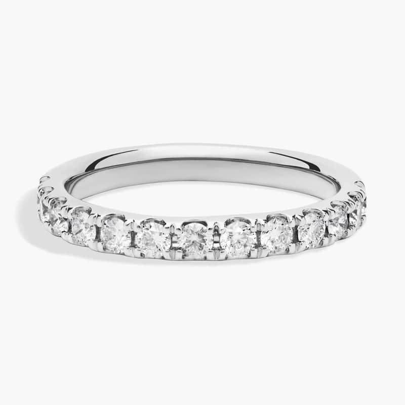 Riviera Pavé Diamond Ring In Platinum (1/2 Ct. tw. - H-I / SI1-SI2)