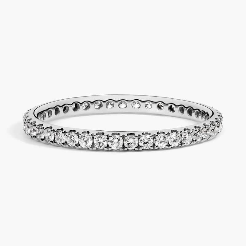 Riviera Pavé Diamond Eternity Ring In Platinum (1/2 Ct. tw. - H-I / SI1-SI2)