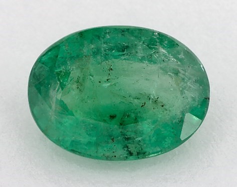 2.62 Carat Oval Natural Green Emerald