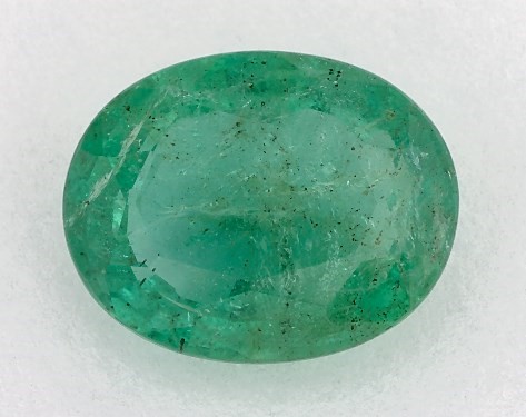 2.75 Carat Oval Natural Green Emerald