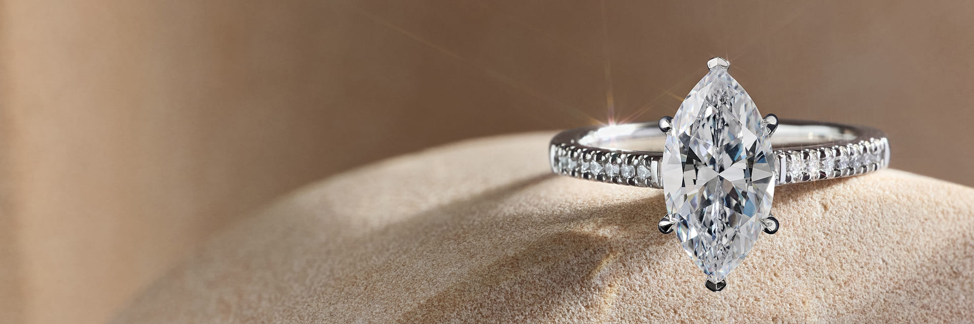 Marquise Diamond Engagement Ring